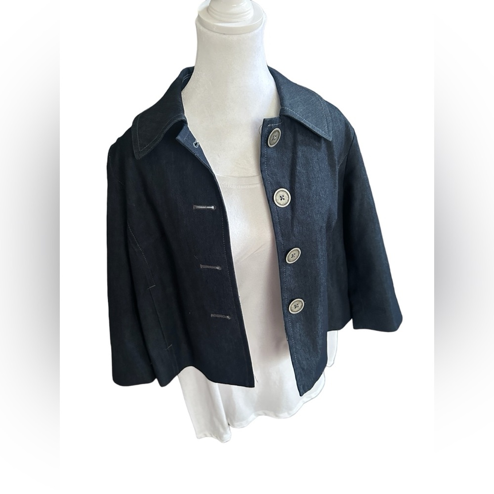 Womens Briggs New York Casual Crop Jacket size 6P 6 Petite